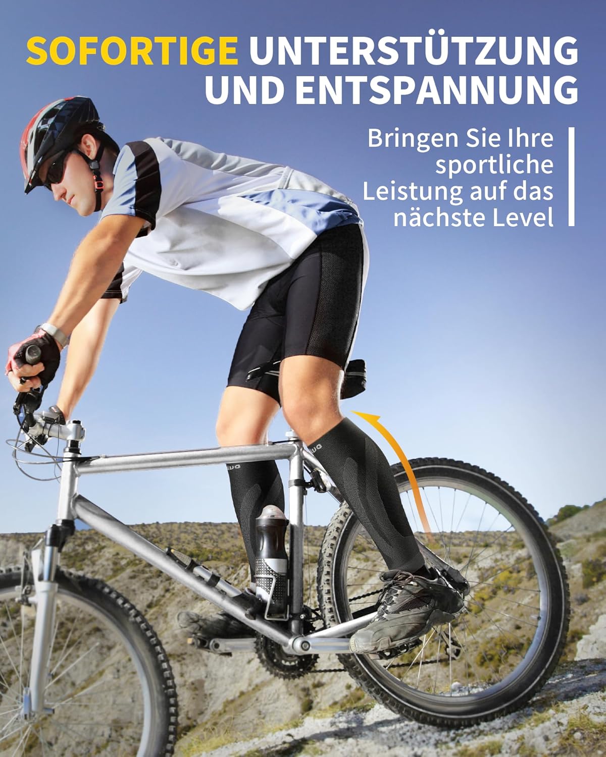 CAMBIVO 3 Paar Kompressionsstrümpfe für Damen und Herren – für Sport, Skifahren, Fliegen, Reisen und Schwangerschaft – Bild 5