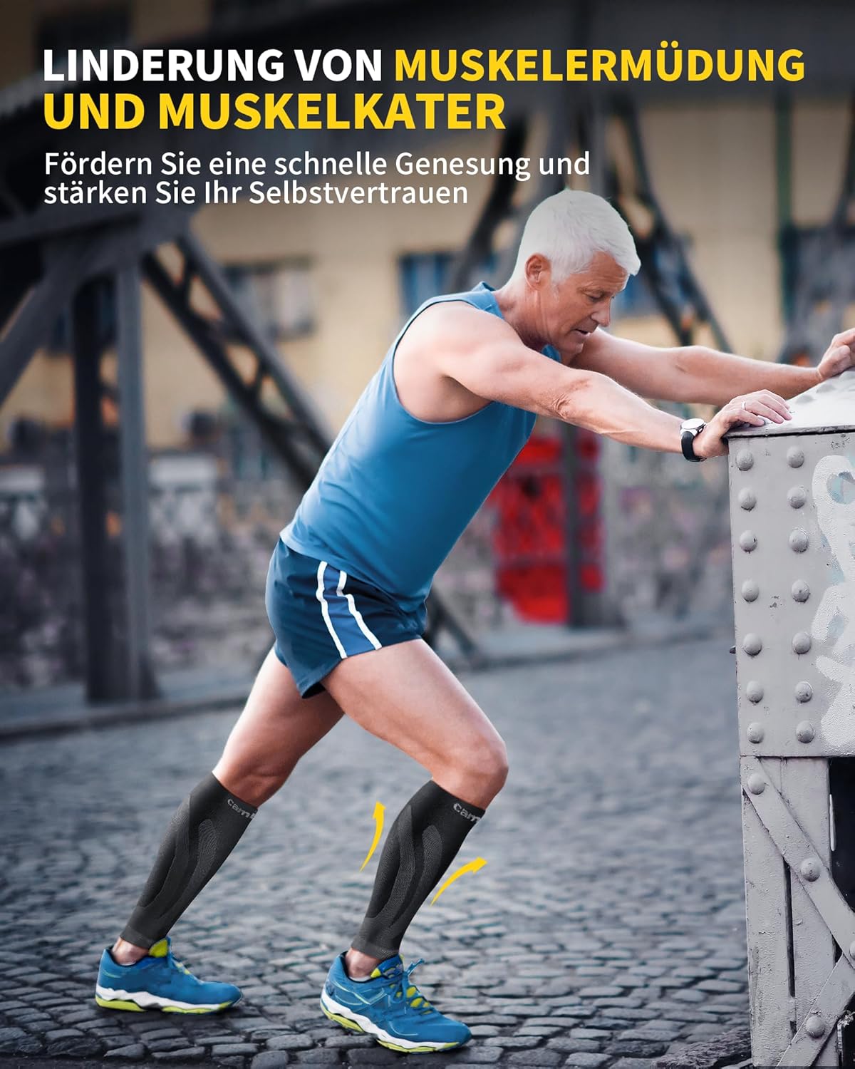 CAMBIVO 3 Paar Kompressionsstrümpfe für Damen und Herren – für Sport, Skifahren, Fliegen, Reisen und Schwangerschaft – Bild 8