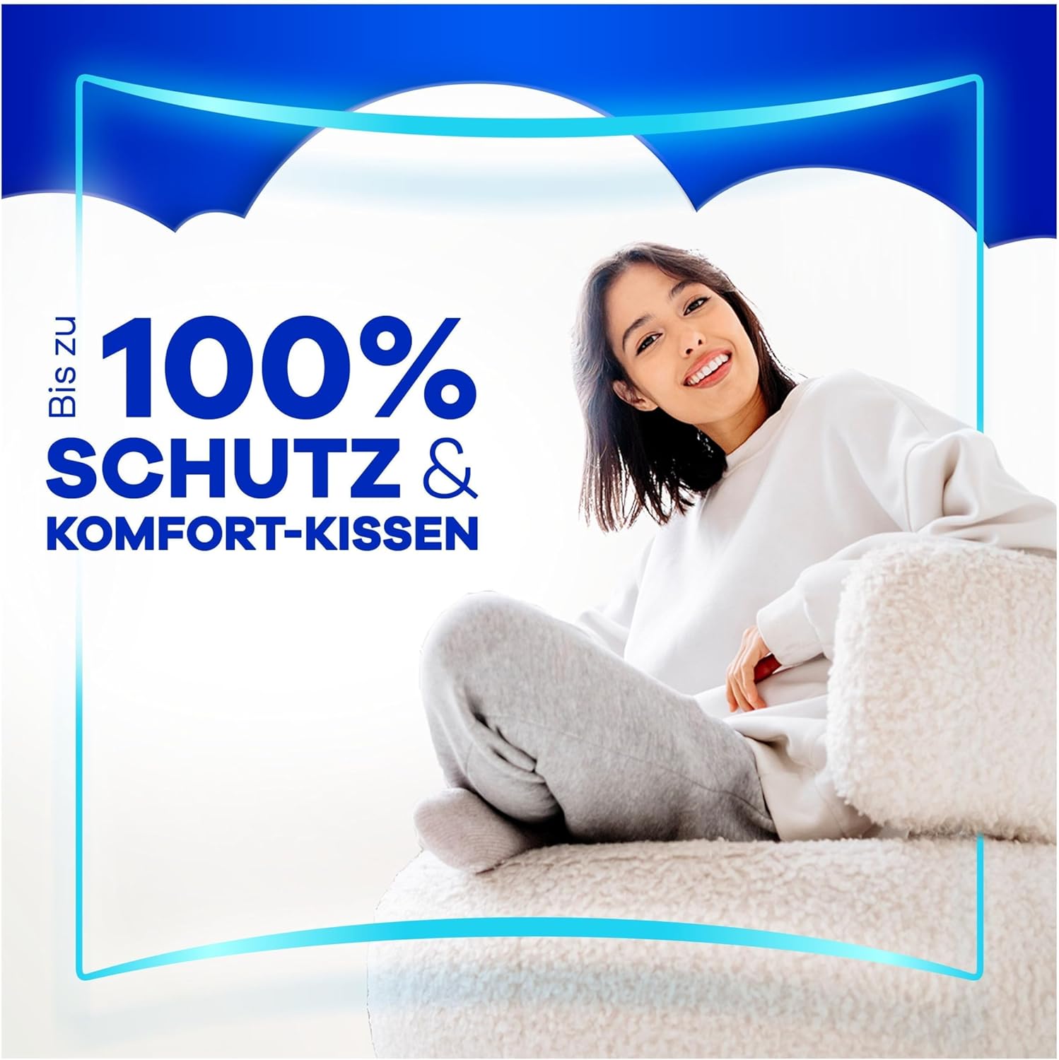 Always Maxi-Long-Damenbinden (Größe 2) mit Flügeln, 24 Stück für stärkere Tage, Damenbinden, bis zu 100 % Schutz und Komfortkissen – Bild 2