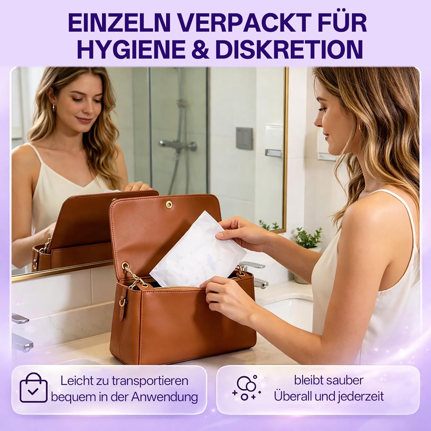 Einweg-Inkontinenzunterwäsche für Frauen, Windeln für Erwachsene mit maximaler Saugfähigkeit, weicher und atmungsaktiver Slip mit Auslaufschutz, Slip für die Zeit nach der Geburt für Tag und Nacht – Bild 4