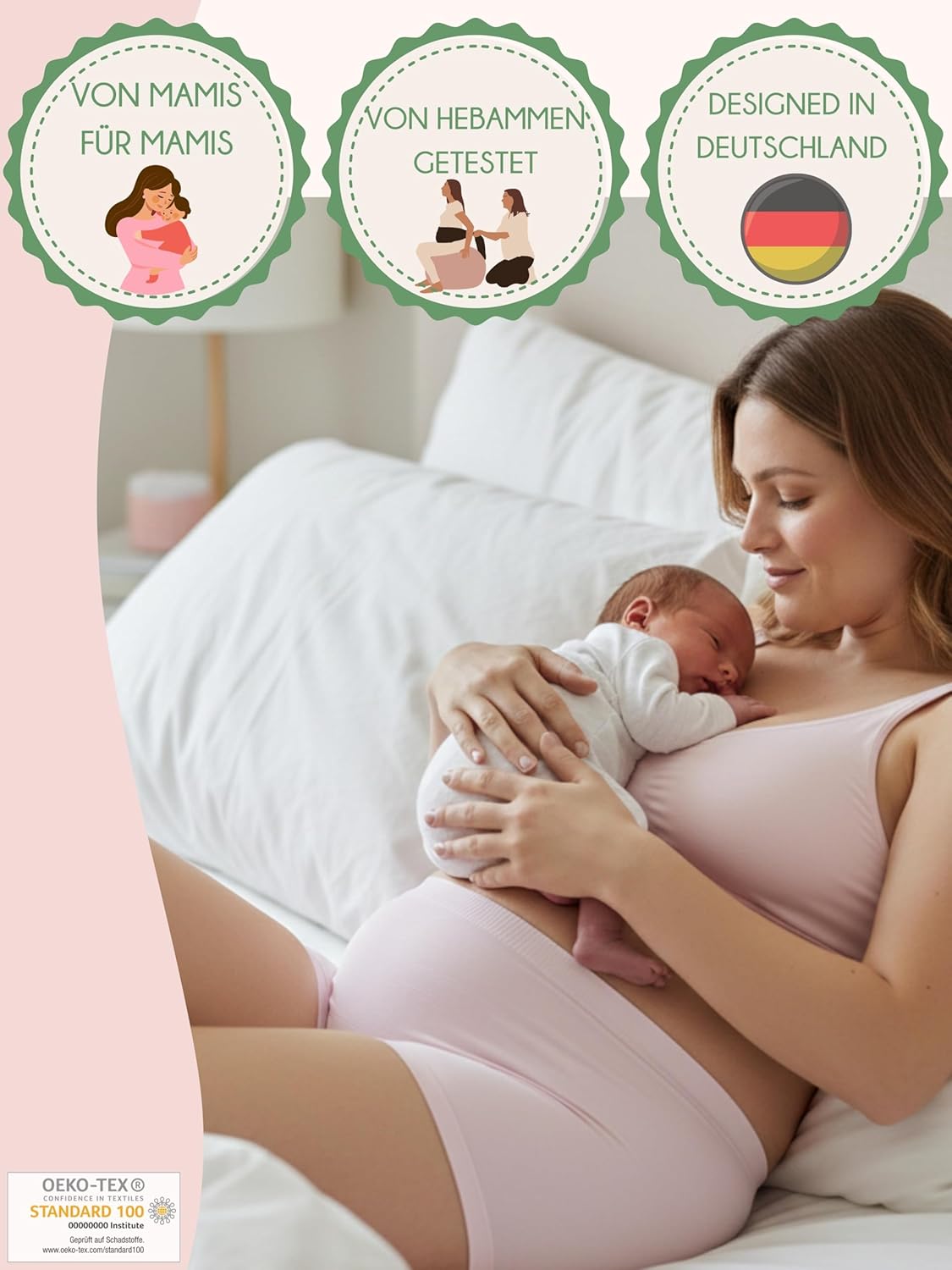 Herzmutter Postpartum-Unterwäsche – 7er-Set – OekoTex – Postpartum-Unterwäsche – Postpartum – Postpartaler Kaiserschnitt – Einweg-Unterhose Damen – Mama-Slip – 94 – Bild 2