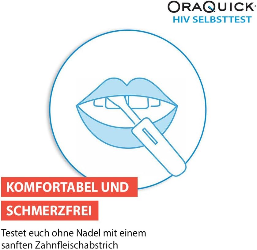 2 x OraQuick HIV-Selbsttest – schmerzfrei und sicher mit Speicheltest – HIV-Test für zu Hause – Doppelpack ideal für Paare – erkennt HIV-1- und HIV-2-Antikörper – Bild 5