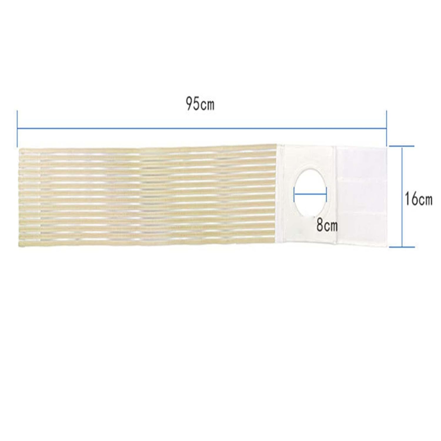 Ostomiegürtel Hernia Stützgürtel Bauch Kompressionsband Stoma Unterstützung Elastisches Material für Erwachsene Fitness Erholung nach Operationen, M 95 cm x 16 cm – Bild 3