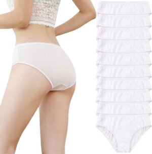 10 Stück Damen-Einweg-Baumwoll-Sli...