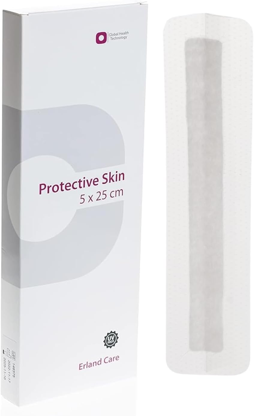 Protective Skin 5 x 25 cm Silikon-Wundverband für Kaiserschnitte & chirurgische Schnitte, atmungsaktiv, selbstklebend, hautfreundlich, langlebig, 10 Stück