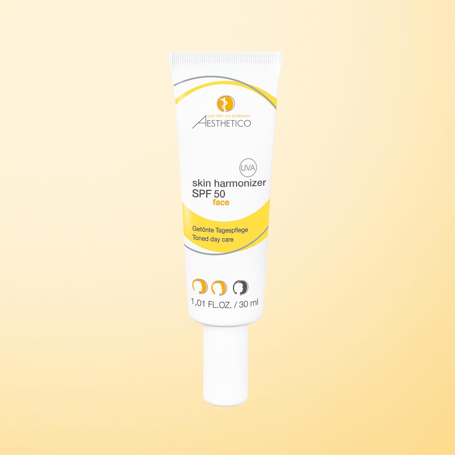 AESTHETICO Skin Harmonizer SPF 50, 30 ml – Getönte Tagescreme mit hohem UV-Schutz, kaschiert Rötungen, entzündungshemmend, ideal bei Akne und Rosacea, Make-up-Ersatz – Bild 2