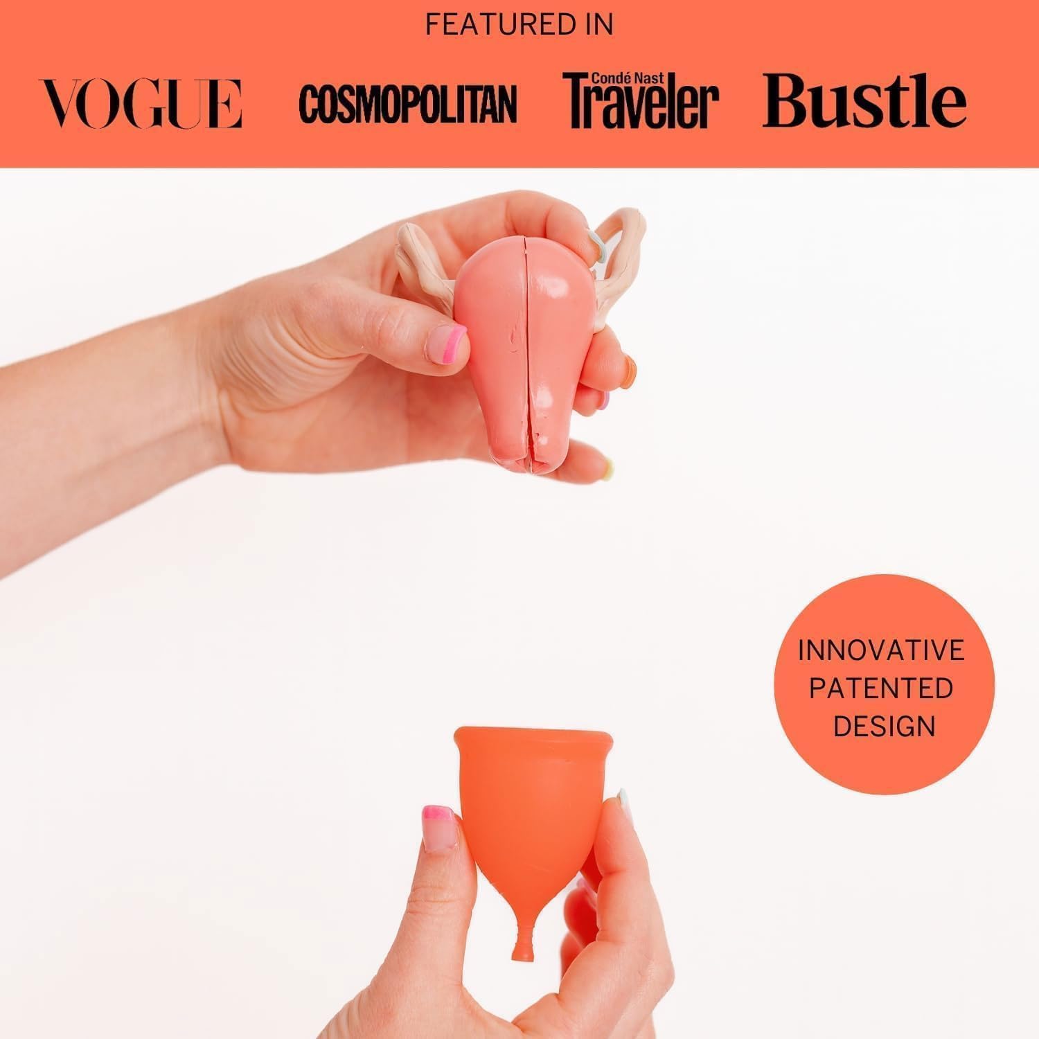 2 Pixie-Menstruationstassen – Keine Metalle und Giftstoffe – Platzieren Sie 1 der weichsten wiederverwendbaren Tassen – 12 Stunden Tragezeit – 100 % medizinisches Silikon – Tampon-Alternative – Kaufen Sie 1, wir spenden 1 (Set) – Bild 2