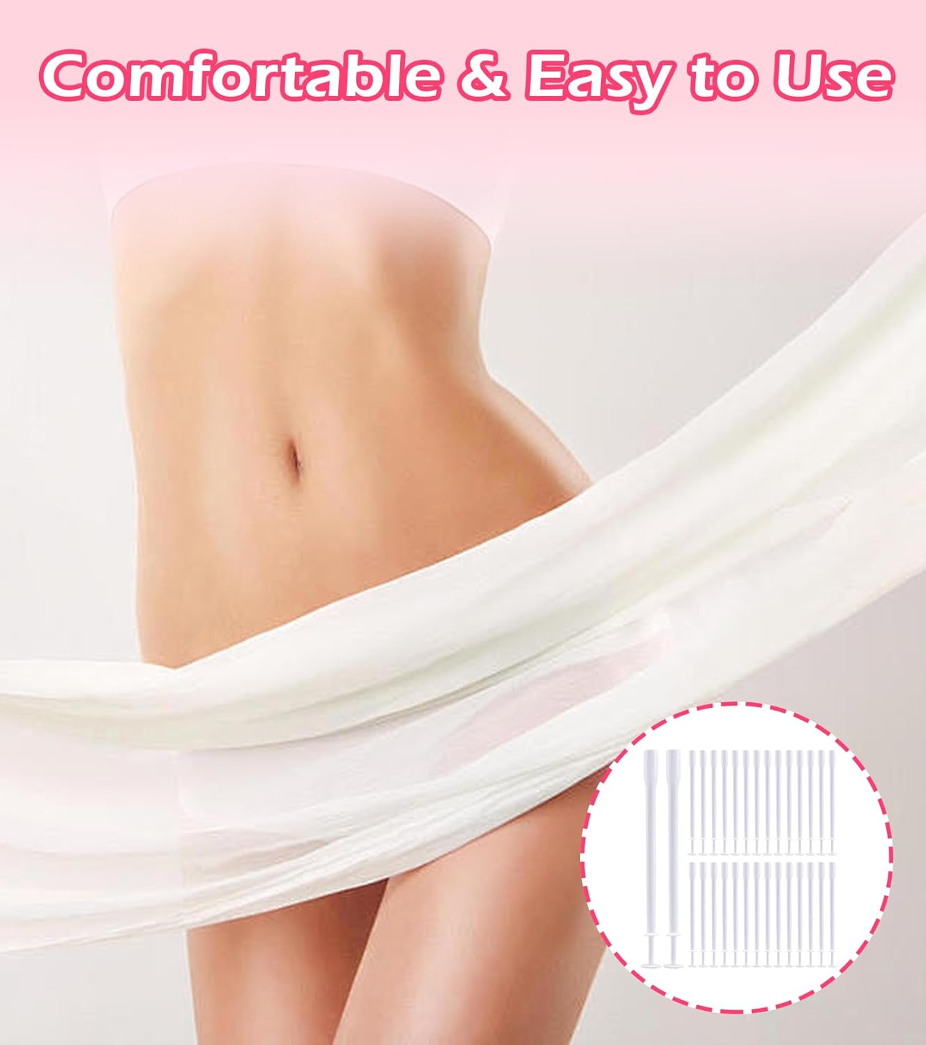TAKONE Applikator für Zäpfchen – 30 Stück Vaginal-Applikatorröhrchen, hygienisch wiederverwendbar, praktische Anwendungshilfe für Vaginalzäpfchen – Bild 6
