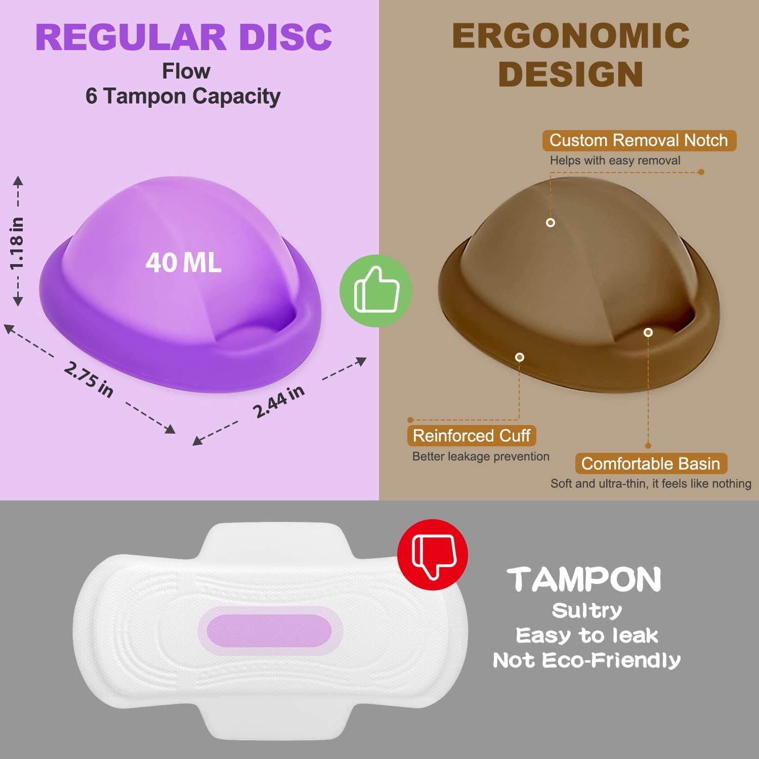 Menstruationsscheibe mit Sterilisator – Menstruationstassen-Sterilisator, Dampfgarer, wiederverwendbare Menstruationsscheibe, Menstruationstassen-Set (Sterilisator + Scheibe) – Bild 4