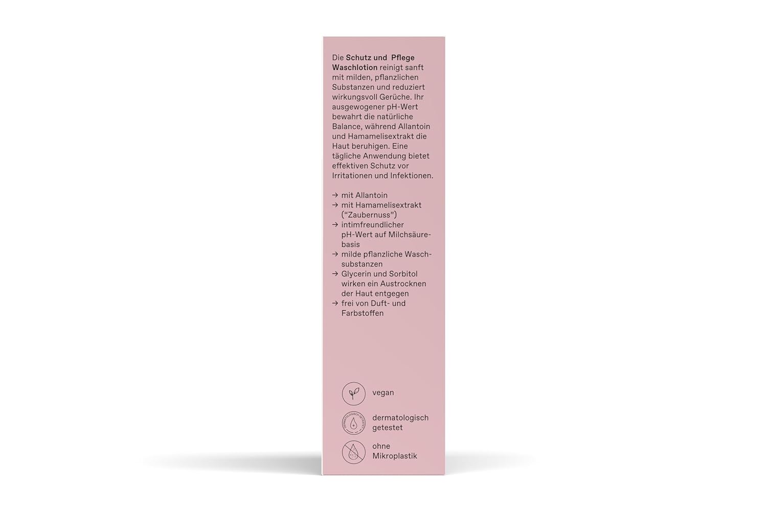 Phametra Schutz- und Pflege-Waschlotion für den äußeren Intimbereich, 200 ml Pumpflasche, medizinische Intimpflege, dermatologisch getestet, tägliche Reinigung, vegan – Bild 3