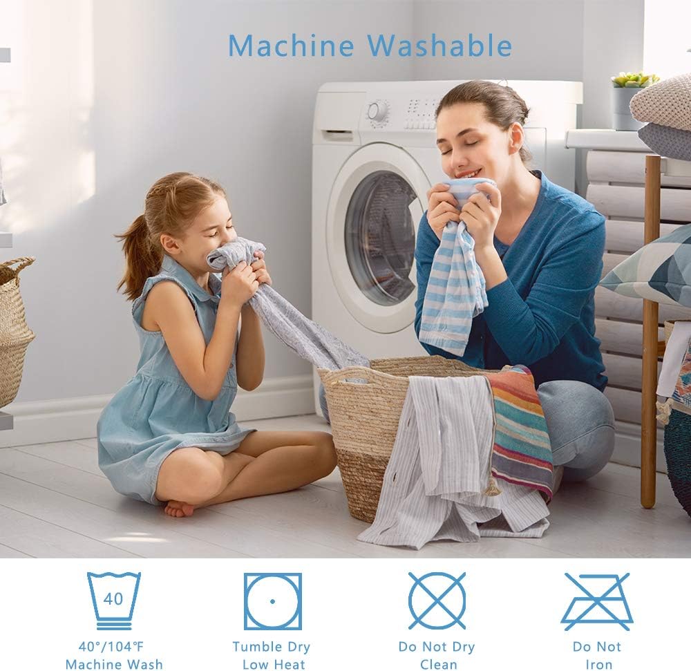 Wasserdichte waschbare Inkontinenzeinlage 86 x 132 cm, atmungsaktive, saugfähige Fleece-Weichheits-Inkontinenzeinlage für Kinder oder Erwachsene, blau – Bild 7