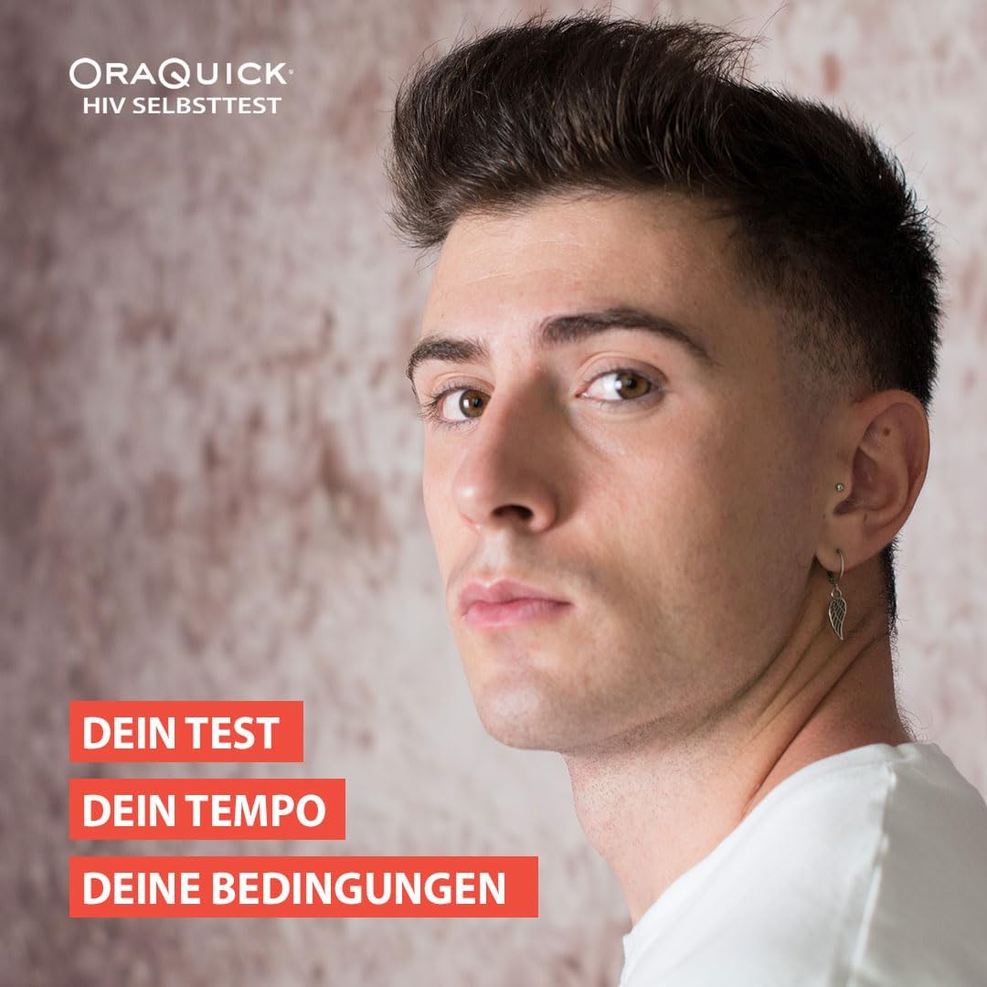 OraQuick HIV-Selbsttest – schmerzfreier und sicherer Test mit Speichel – HIV-Test für zu Hause – entspricht den Qualitätsstandards der Deutschen AIDS-Hilfe – erkennt HIV-1- und HIV-2-Antikörper – Bild 2