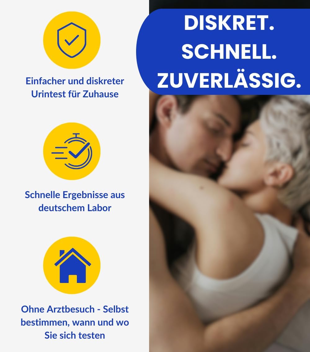 Express XXL STI-Test „10-in-1“ für sexuell übertragbare Krankheiten im Deutschen Qualitätslabor, Urintest – Bild 4