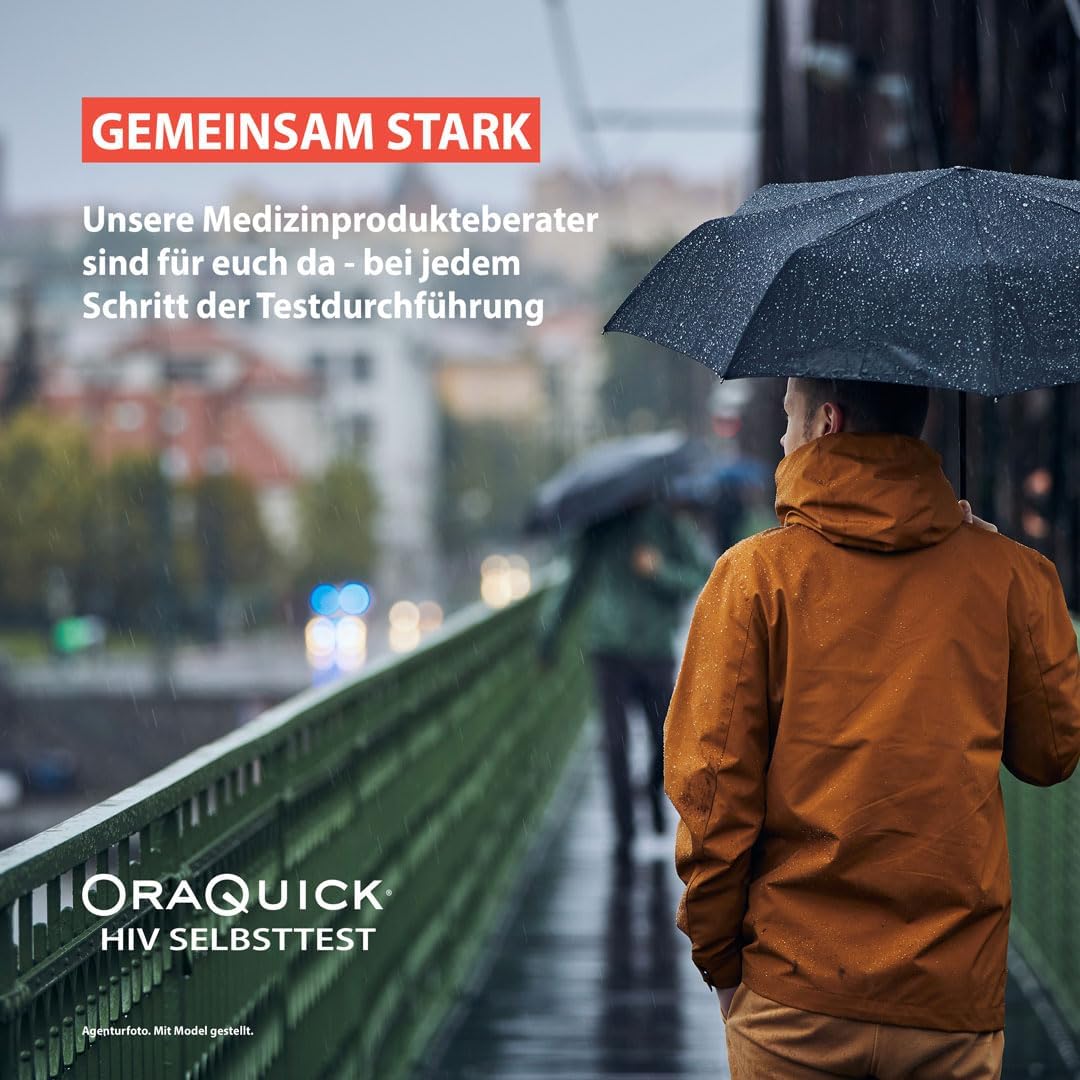 OraQuick HIV-Selbsttest – schmerzfreier und sicherer Test mit Speichel – HIV-Test für zu Hause – entspricht den Qualitätsstandards der Deutschen AIDS-Hilfe – erkennt HIV-1- und HIV-2-Antikörper – Bild 6