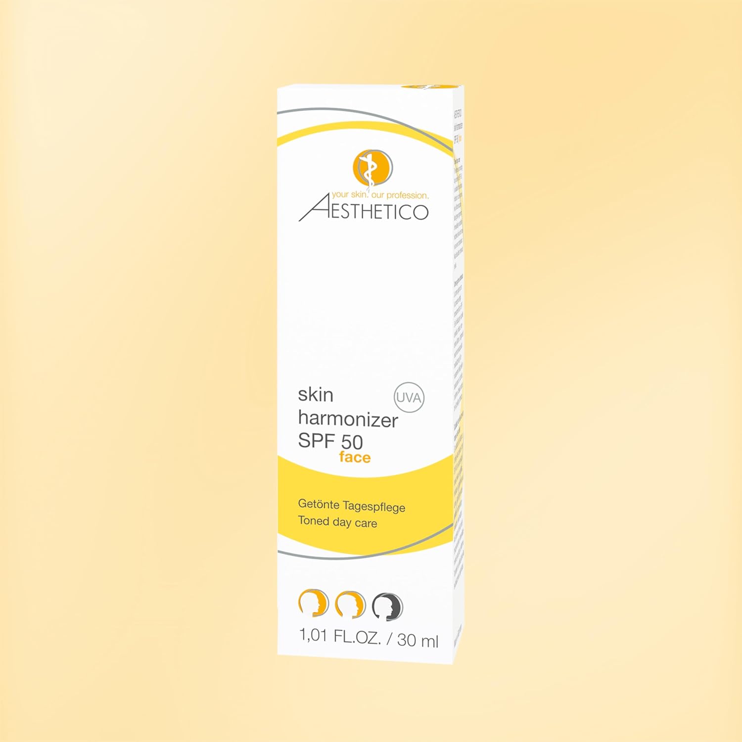 AESTHETICO Skin Harmonizer SPF 50, 30 ml – Getönte Tagescreme mit hohem UV-Schutz, kaschiert Rötungen, entzündungshemmend, ideal bei Akne und Rosacea, Make-up-Ersatz – Bild 3