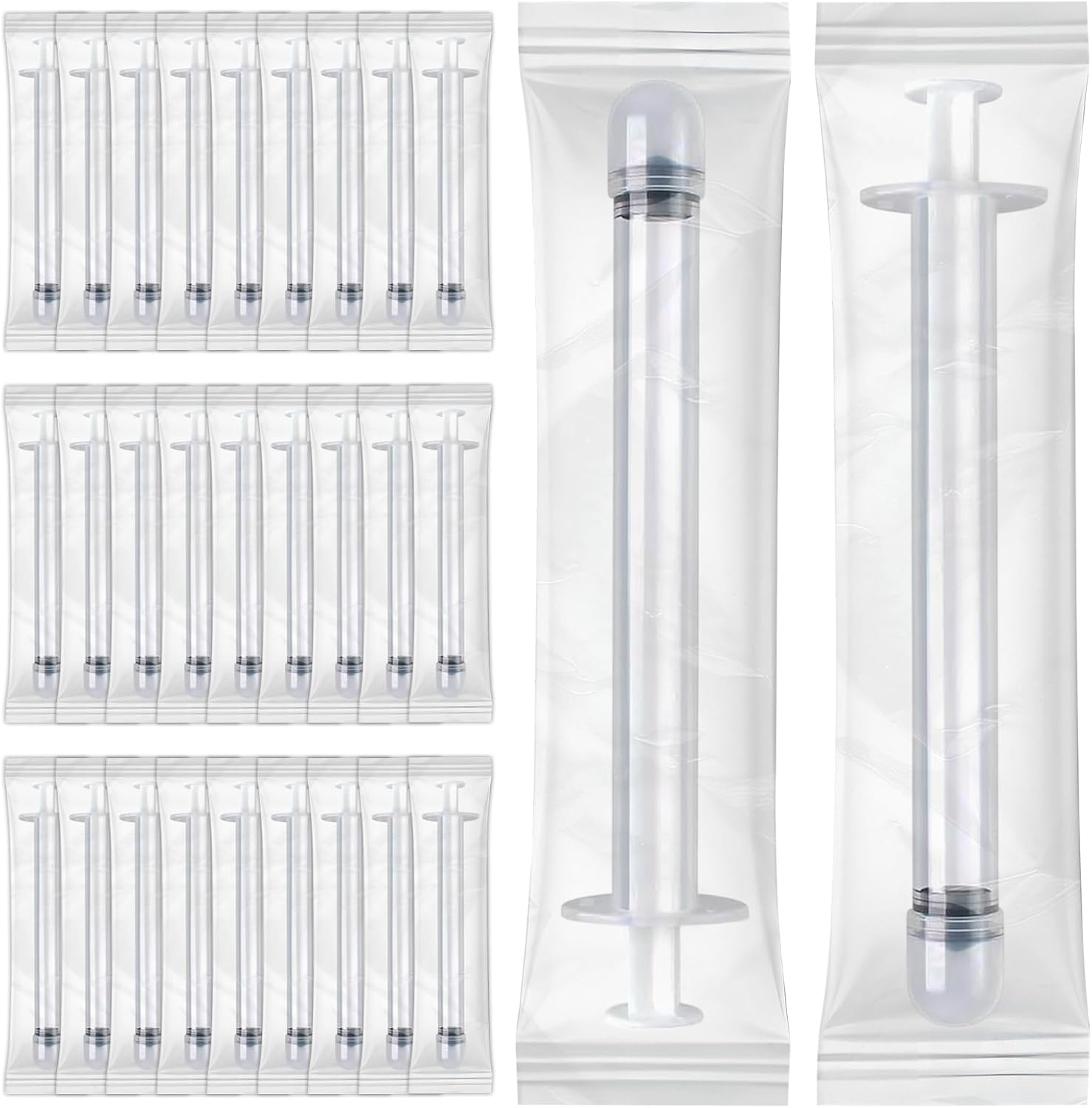 EDWERD Med Sterile Vaginalcreme-Applikatoren – Einzeln verpackter Kunststoff-Applikator für Salben, Gels & Cremes mit Dosierungsmarkierungen, Einweg, 30 Packungen (5 g)