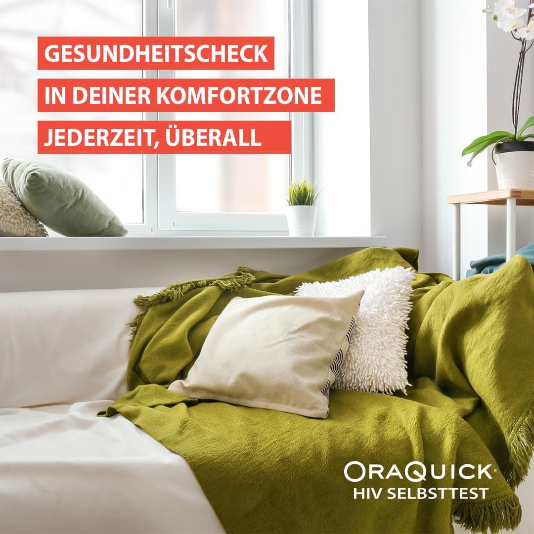 OraQuick HIV-Selbsttest – schmerzfreier und sicherer Test mit Speichel – HIV-Test für zu Hause – entspricht den Qualitätsstandards der Deutschen AIDS-Hilfe – erkennt HIV-1- und HIV-2-Antikörper – Bild 4