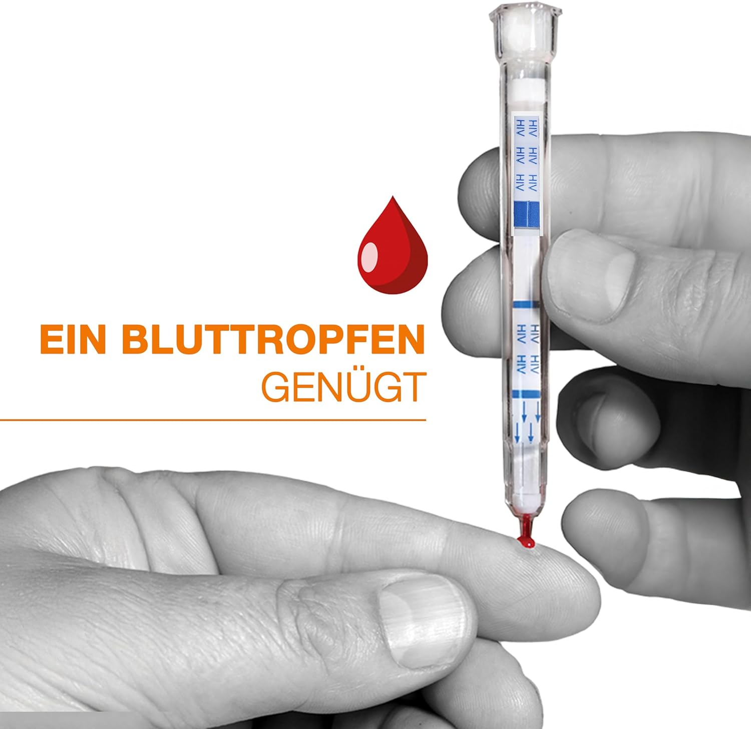 BIOSYNEX - Stat-View - HIV - AIDS Schnelltest - zuverlässiger und vertraulicher Selbsttest (1 Test) – Bild 3