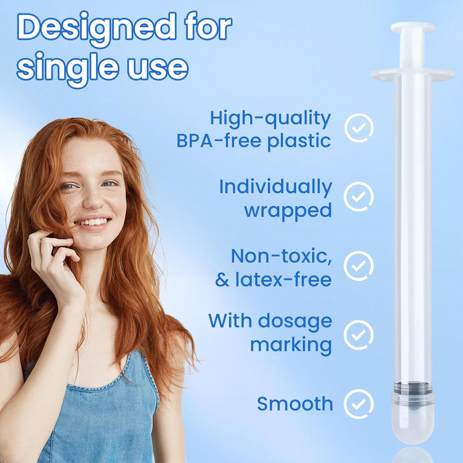 EDWERD Med Sterile Vaginalcreme-Applikatoren – Einzeln verpackter Kunststoff-Applikator für Salben, Gels & Cremes mit Dosierungsmarkierungen, Einweg, 30 Packungen (5 g) – Bild 4