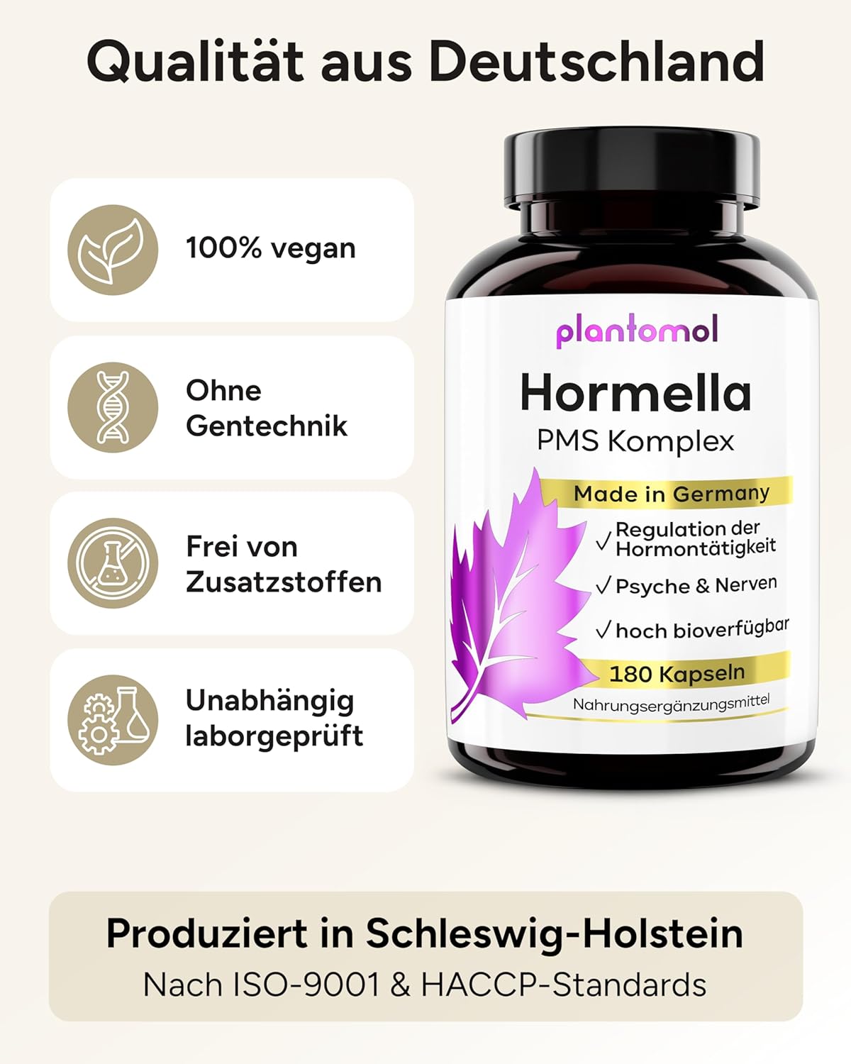 14x PMS Kapseln - Hormon Balance Frauen mit Myo-Inositol OPC Frauenmantel B6 & Mönchspfeffer hochdosiert - Hormella - 3 Monatsvorrat – Bild 7