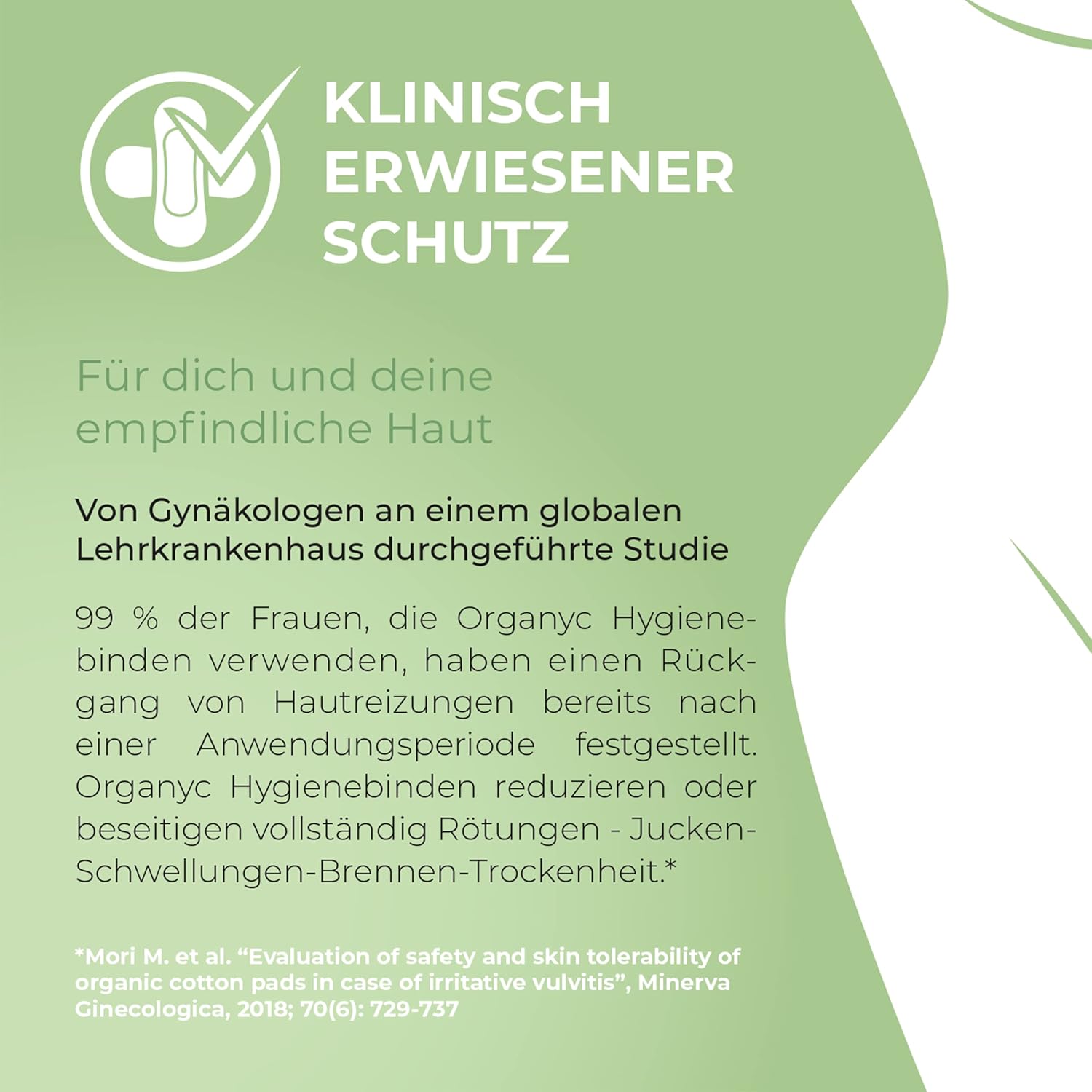 Organyc Nachtbinden mit Flügeln – 100 % Bio-Baumwolle, 4er-Pack (4 x 10) – Bild 6