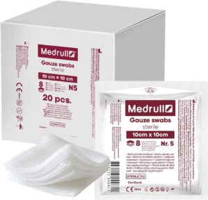 Medrull Mulltupfer, steril, 10 x 10...