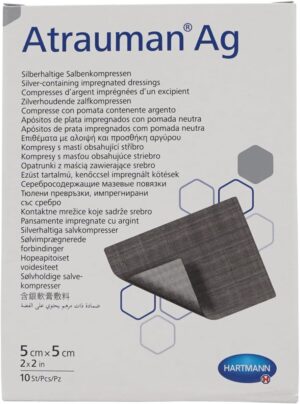 Atrauman AG Silber 5 x 5 cm (x10)