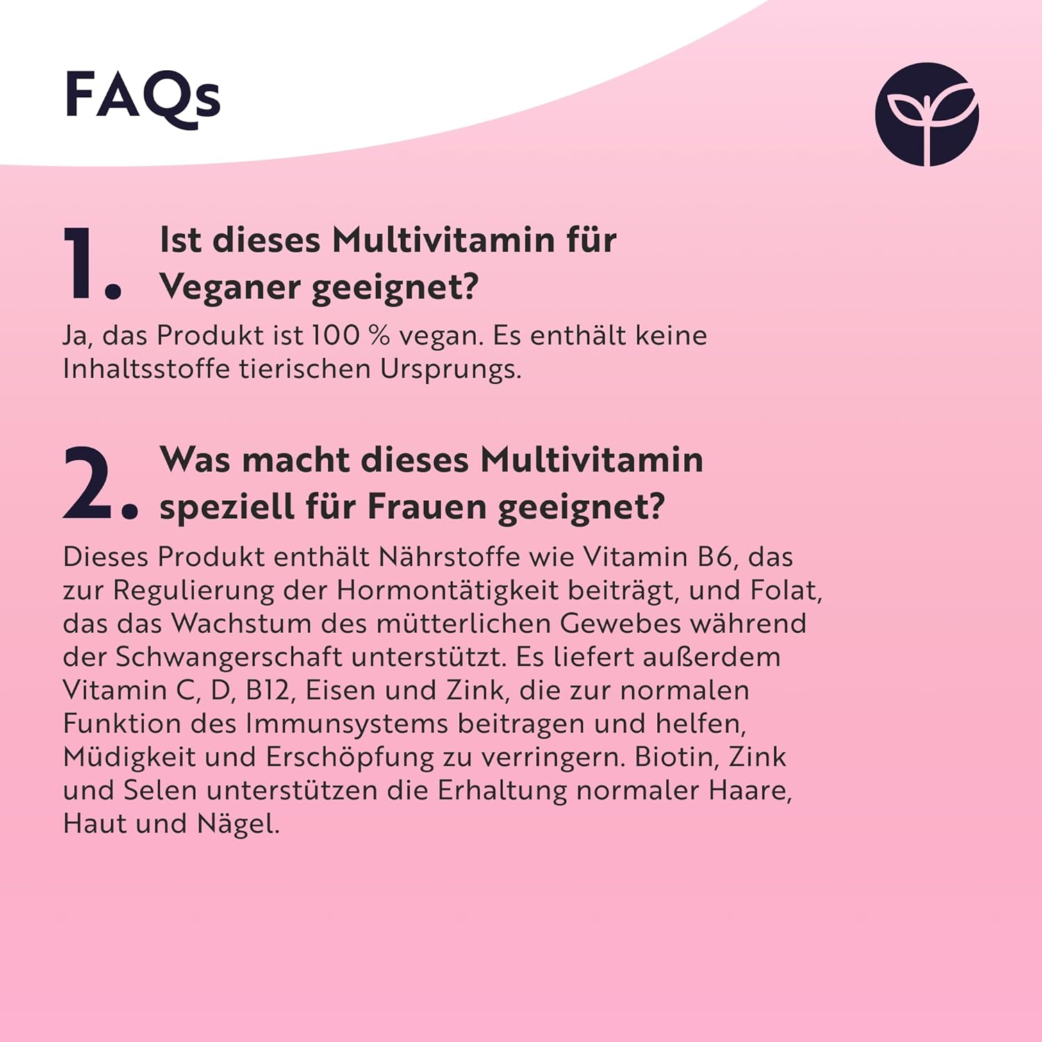 Multivitamine und Mineralien für Frauen – 24 essentielle aktive Vitamine und Mineralien mit zusätzlicher Hyaluronsäure – 180 vegane Tabletten – keine synthetischen Füll- oder Bindemittel – Nutravita – Bild 6