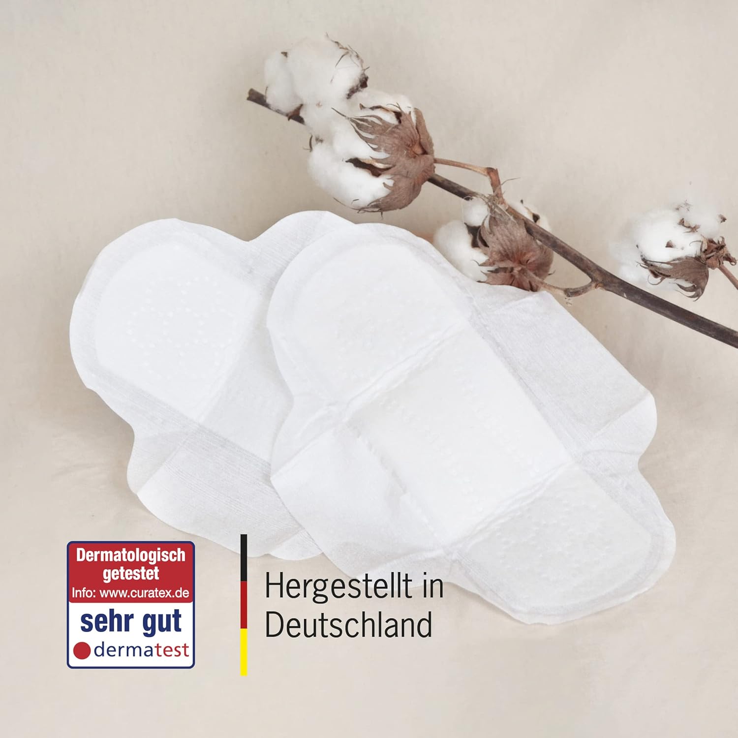 MYLILY Damenbinden Organic Tag (3 x 14 Stück) I 100 % Bio-Baumwolle | Keine Duftstoffe | Atmungsaktiv | Menstruation | Starke Blutung | Pads mit Flügeln I Bio – Bild 3