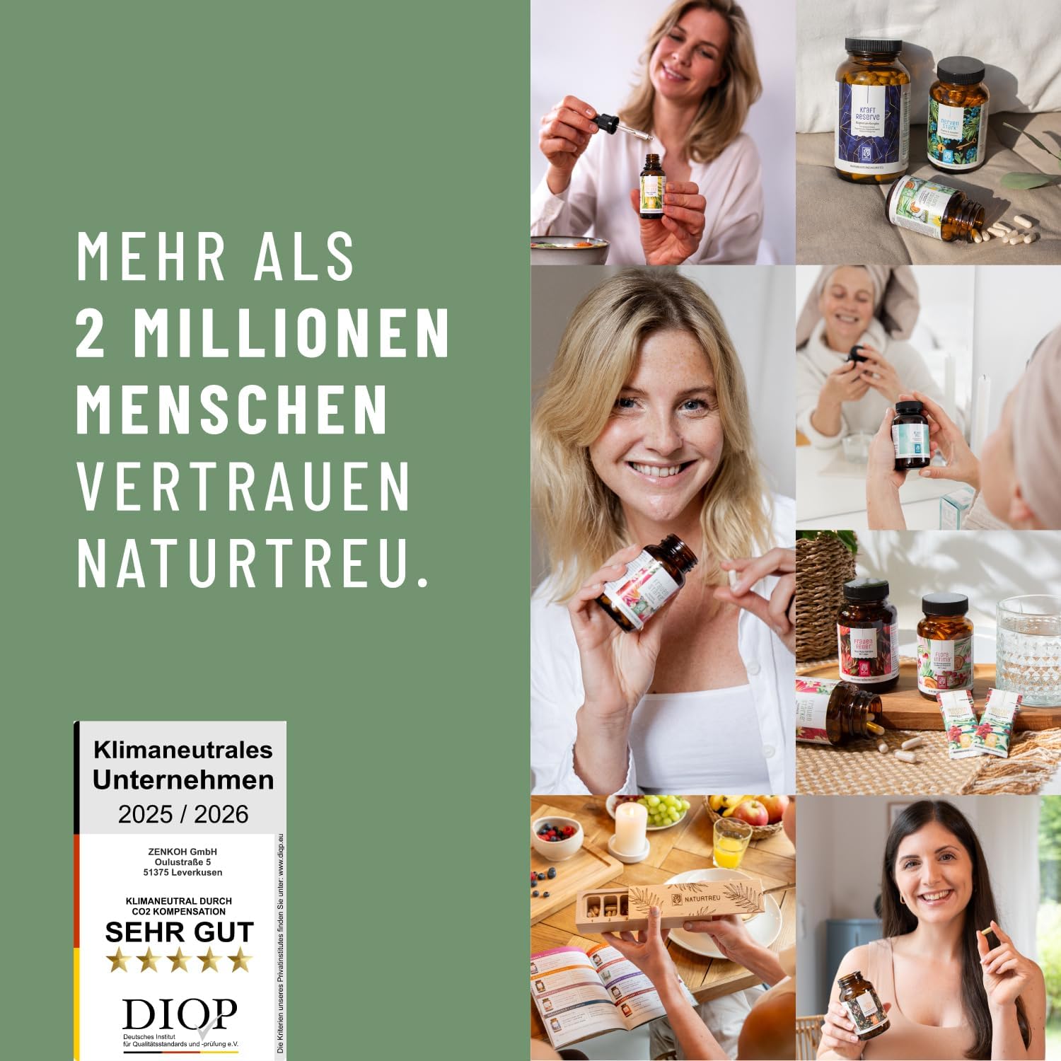 NATURTREU® Frauenstärke Myo-Inosit & Mönchspfeffer, hochdosiert – 90 Vitaminkapseln für Frauen mit L-Carnitin, Folsäure, B12 & Eisen – Vitex Agnus-Castus – Bild 7