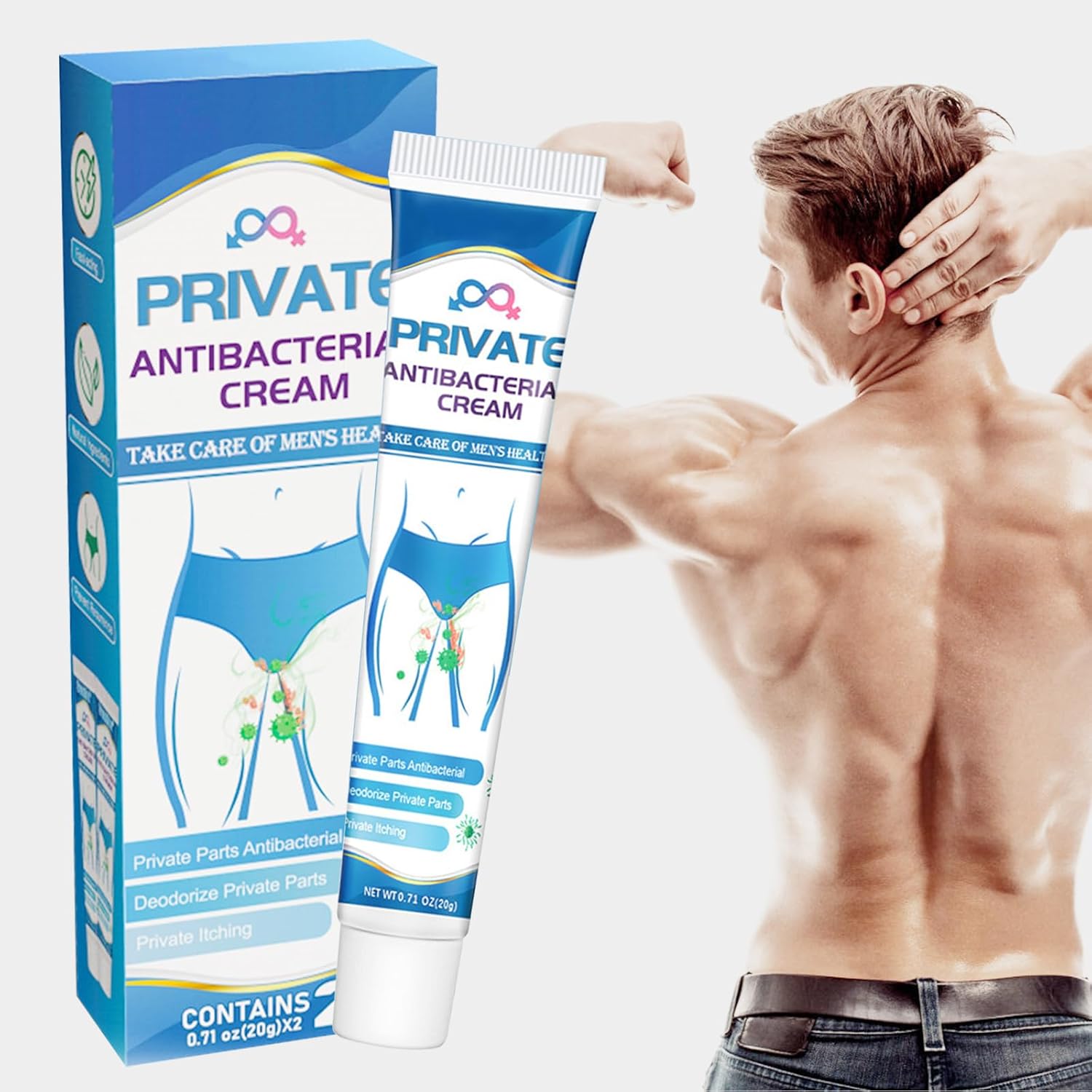 2er Pack Antibakterielle Intimcreme gegen Juckreiz, Antimykotische Creme für Männer & Frauen, Intimpflege für schnelle Linderung & Geruchskontrolle – Bild 7
