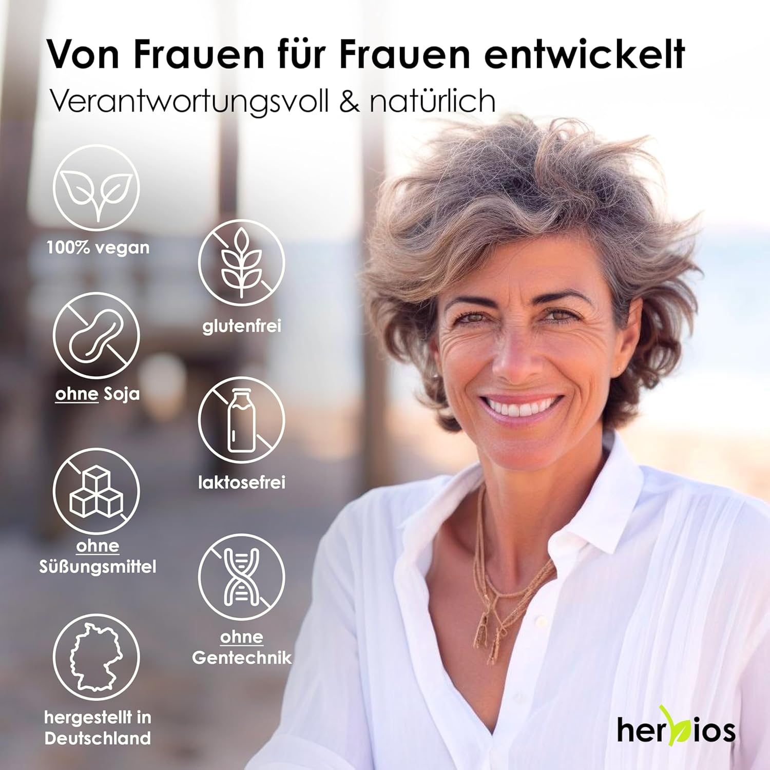 Frühlingsangebot* Menopause-Kapseln – 120 Stück für 2 Monate – Hochdosierte Yamswurzel, Rotklee & Mönchspfeffer – mit Eisenfolsäure & B-Vitaminen – Vegan & Hormonfrei, für Meno-Balance – Bild 5