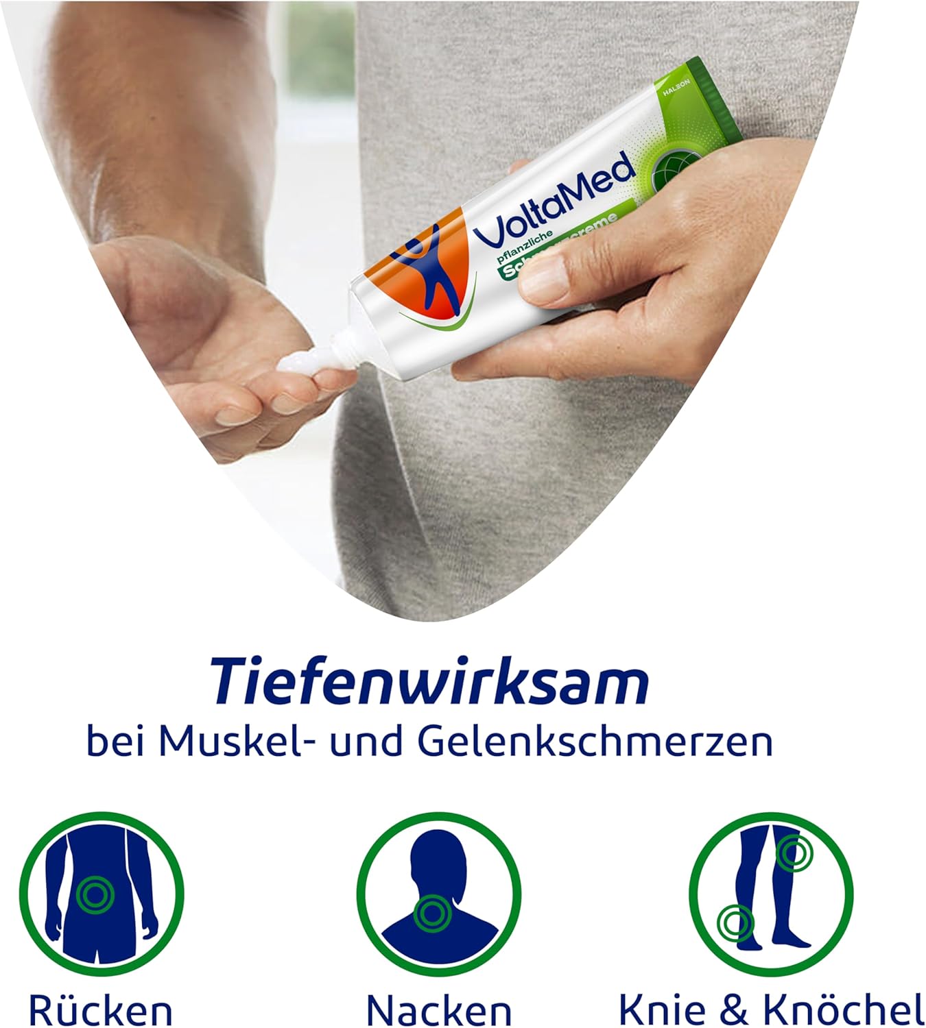VoltaMed Kräuter-Schmerzcreme aus der Voltaren-Familie bei Gelenk- und Muskelschmerzen, Rückenschmerzen, Nackenschmerzen, lindert Schmerzen, entzündungshemmend, fördert die Durchblutung, 100 g – Bild 5