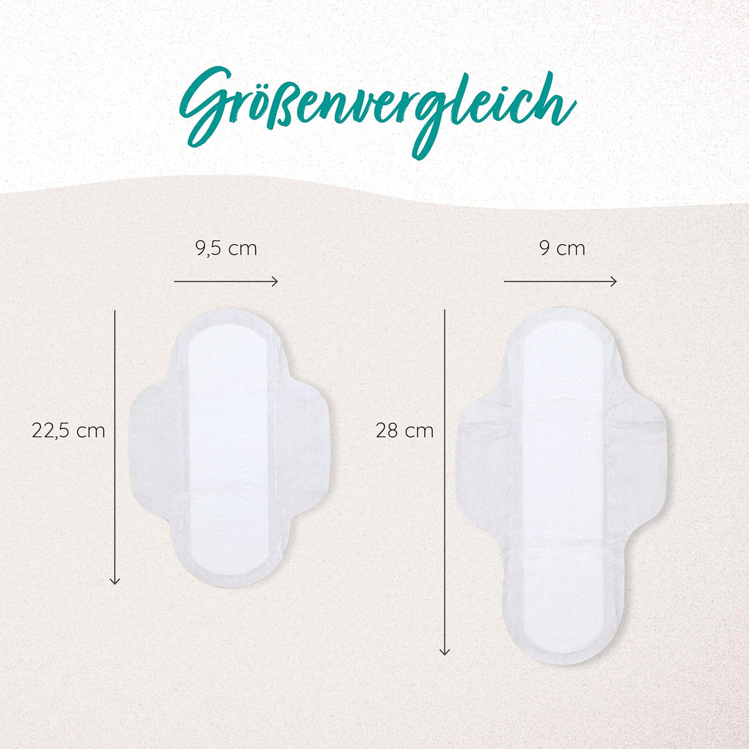 MYLILY Damenbinden Organic Tag (3 x 14 Stück) I 100 % Bio-Baumwolle | Keine Duftstoffe | Atmungsaktiv | Menstruation | Starke Blutung | Pads mit Flügeln I Bio – Bild 5