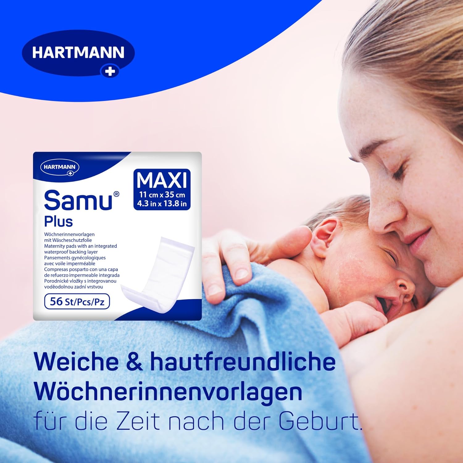 Samu Maxi Plus Pupilleneinlagen Wochenbetteinlagen 1 x 56 Stück – Bild 2