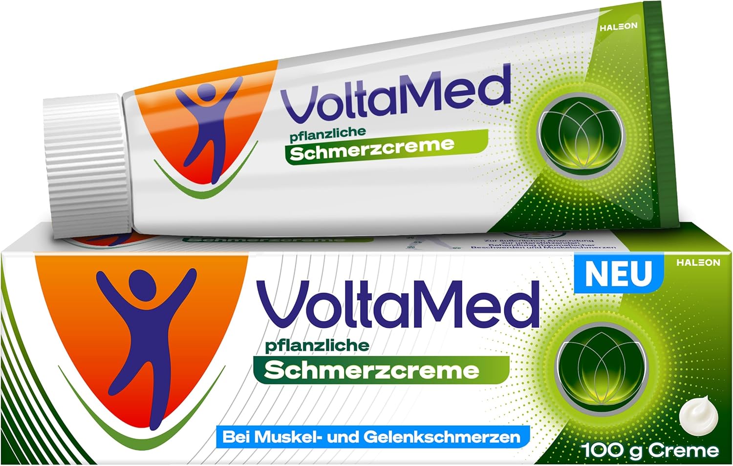 VoltaMed Kräuter-Schmerzcreme aus der Voltaren-Familie bei Gelenk- und Muskelschmerzen, Rückenschmerzen, Nackenschmerzen, lindert Schmerzen, entzündungshemmend, fördert die Durchblutung, 100 g