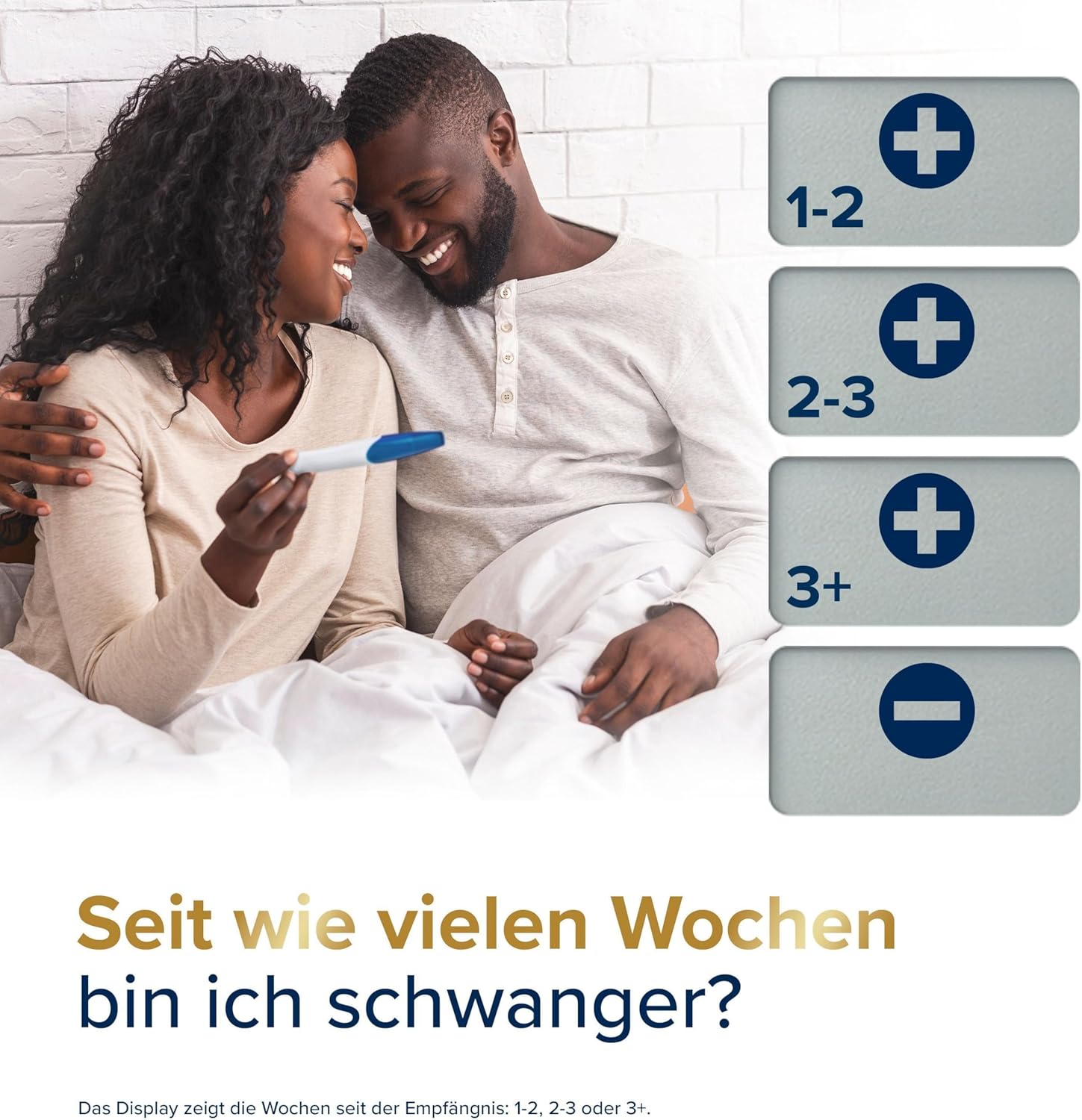 Clearblue Schwangerschaftstest, digitaler Schwangerschaftstest, 2 x Frühschwangerschaftstests / Frühschwangerschaftstests mit Wochenbestimmung, Schwangerschaftsbestimmung, 25 mIU/ml – Bild 3