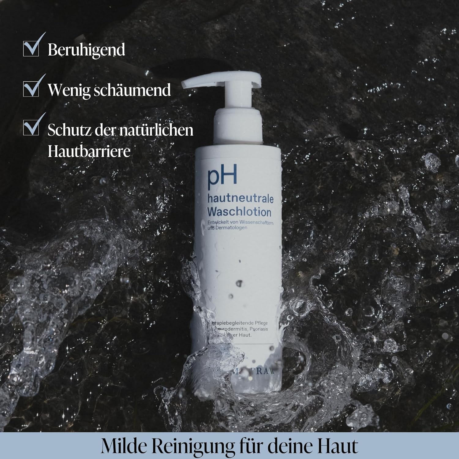 PHAMETRA pH-neutrale Waschlotion | Medizinische Hautpflege | Milde Reinigung für empfindliche Haut | Keine Duft- und Farbstoffe | pH-Wert 5,5 | Frei von Mikroplastik | 3 x 200 ml – Bild 3