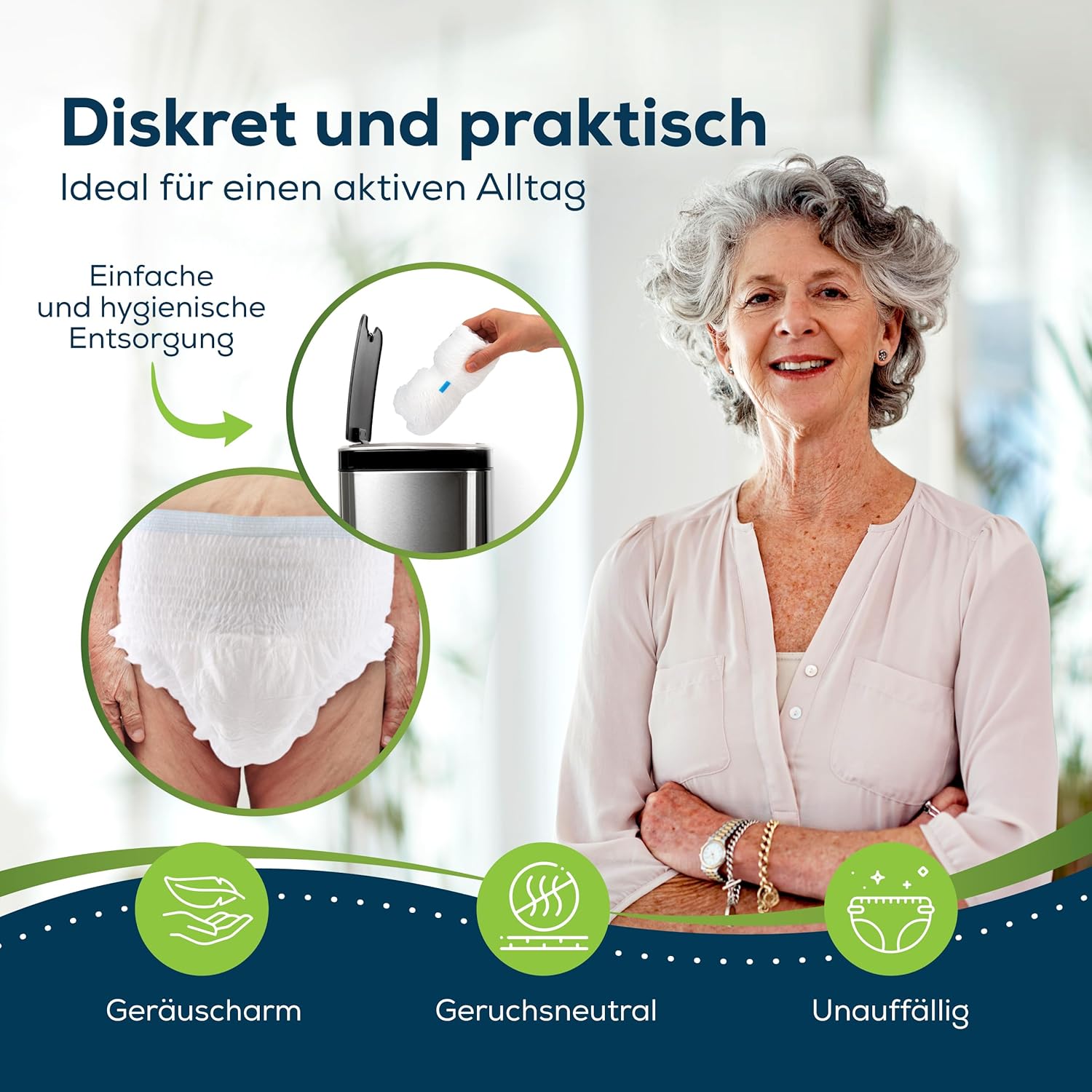 Sensalou Pants (Größe XL – 120 Stück) Einwegwindeln für Erwachsene – Unisex-Inkontinenzunterwäsche mit Geruchsschutz, saugfähig & diskret bei starker Blasenschwäche – Bild 6