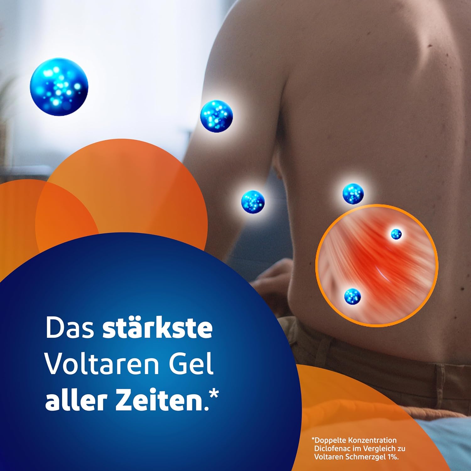 Voltaren/Voltarol forte Schmerzlinderungsgel, 23,2 mg/g, bei akuten Rückenschmerzen, Muskelschmerzen und Gelenkschmerzen, 180 g – Bild 5