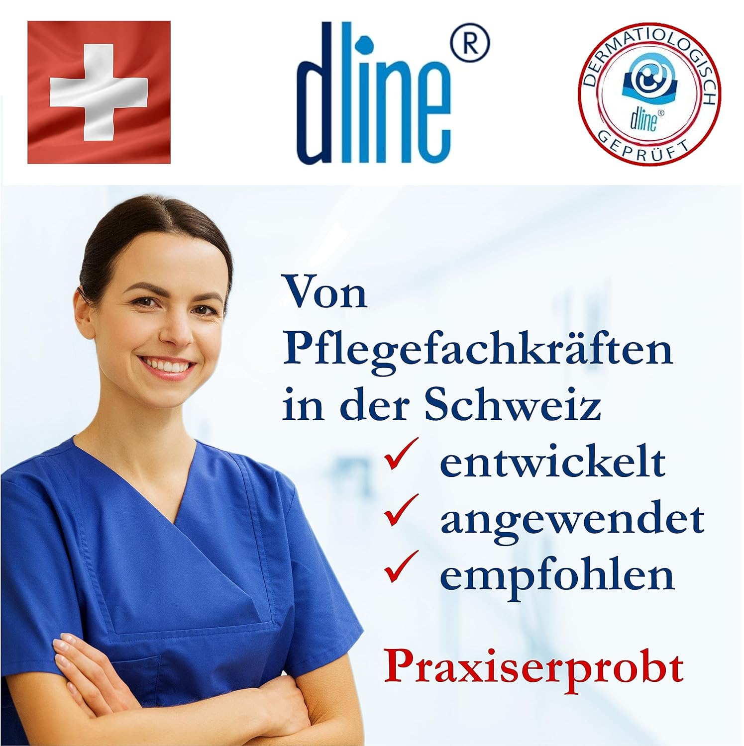 dline ZCR-ZincCream 50 ml Windelcreme / Wundschutzcreme / Intimpflege von Care Professional, Zinkcreme mit Aloe Vera Jojobaöl, Nachtkerzenöl, Panthenol, Sheabutter Urea, Zink – Bild 6