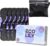 Eco Lily® 6er-Pack wiederverwendbare Damenbinden mit Bambuskohle, waschbare, wasserdichte, saugfähige Menstruationseinlagen für leichte, mittlere und starke Perioden, inklusive Aufbewahrungstasche