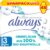 Always Ultra Damenbinden Größe 3, Cotton Protection Night, 48 Damenbinden mit Flügeln (3 x 16 Stück), Monatspackung, ultradünn und super saugfähig