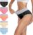 wirarpa Unterhosen Damen Baumwolle Unterwäsche Frauen Taillenslip Hohe Taille Slip 5er Pack