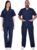 B-well Colombo Unisex-Bekleidungsset, Schlupftunika + Schlupfhose, Set, Arztuniform, Schlupfjacke, Oberteil mit Hose, medizinische Arbeitskleidung – dicker Stoff