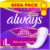 30% Sparen beim Kauf von 3X – Always Daily Extra Protect Slipeinlagen Damen, Long (60 Binden), Giga Pack, chliest Gerüche und Flüssigkeit sofort ein, für maximalen Schutz am Tag