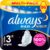 Always Maxi Secure Night Damenbinden (Größe 4) Wings 96 Binden (8 x 12 Stück), für stärkere Tage, Damenbinden, bis zu 100 % Schutz und Komfortkissen