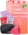 2 Pixie-Menstruationstassen – Keine Metalle und Giftstoffe – Platzieren Sie 1 der weichsten wiederverwendbaren Tassen – 12 Stunden Tragezeit – 100 % medizinisches Silikon – Tampon-Alternative – Kaufen Sie 1, wir spenden 1 (Set)
