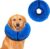 Aufblasbares Hundehalsband, verstellbares Schutzhalsband, Hundehalsband, Auslaufschutz für die Genesung nach Operationen oder Wunden, Hundehalsband, das die Sicht nicht blockiert (blau L)