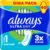 Always Ultra Day Damenbinden Normal (Größe 1), 40 Stück, super saugfähig und ultradünn, für die Periode